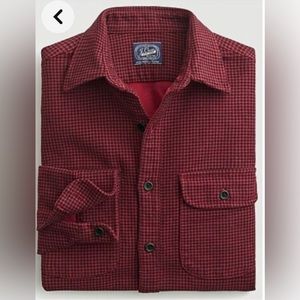 JCrew Heavyweight Chamois Workshirt in Red Minicheck size Medium